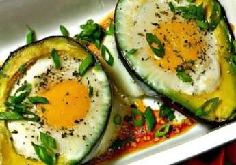 Telur Panggang Alpukat, Kreasi Unik, Bikin Perut Kenyang Lebih Lama