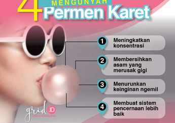Jangan Keburu Dibuang Saat Manisnya Hilang, Ini 4 Manfaat Mengunyah Permen Karet