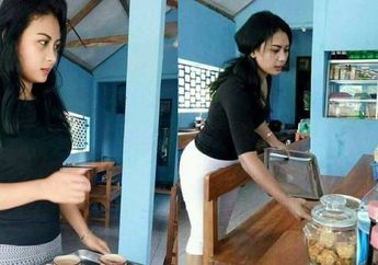 FOTO: Astaga, Wanita Pedagang Kopi Ini Mengalihkan Fokus Pelanggannya
