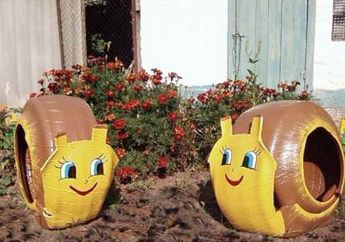 5 Kreasi Hiasan Rumah dari Ban Bekas, Nomor 4 Lucu dan Berkelas