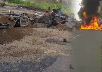 Ngeri, Beredar Video Tabrakan Maut di Karawang, Motor dan Pengendaranya Sampai Terbakar