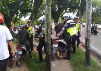 VIDEO: Sepasang Kekasih Menghindari Razia Polisi, Namun Nahas Ini yang Terjadi