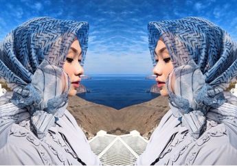 Biar Makin Keren dan Nggak Mati Gaya, Contek Mix and Match Midi Dress Ala Hijabers Cantik Indah Nada Puspita Kayak Gini Yuk! 