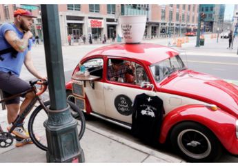 Ini Dia Wujud Mobil Klasik yang Dimodifikasi Menjadi Kedai Kopi, Juara Deh