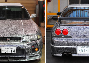 Wow! Bukan Tempelan Stiker, Mobil Ini Dilukis Menggunakan Spidol Permanen