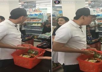 Wow, Foto Ahok Belanja di Supermarket Jadi Viral, Perhatikan Isi Keranjangnya, Deh!