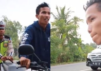 Ngakak, Coba Kelabui Polisi Saat Razia, Pria Ini Malah Jadi Ketakutan Sampai Hampir Ngompol! Jangan Coba-coba ya