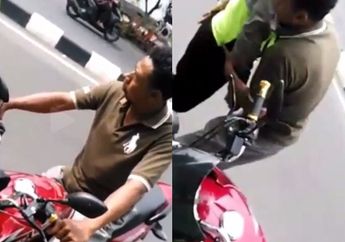 Tak Sudi Disalahkan, Pengendara Ini Malah Maki-maki Polisi dan Ngajak Duel, Jangan Ditiru ya!