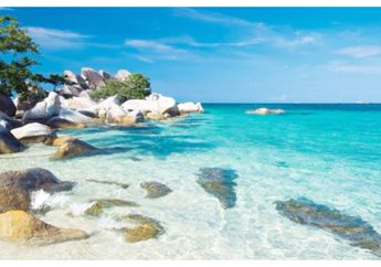 Alami dan Indah, Batu Bergradasi di Pulau Belitung, Sukses Bikin Aktris Cantik Ini Takjub! Jadi Pengen Kesana