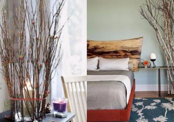 Apik Banget, Pakai Ranting Pohon Untuk Hiasan Rumah, Yuk Intip!