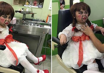 Kisah Kocak Dibalik Kostum Annabelle Anak Laki-laki Ini Saat Pergi ke Dokter Gigi, Bikin Ngakak Parah