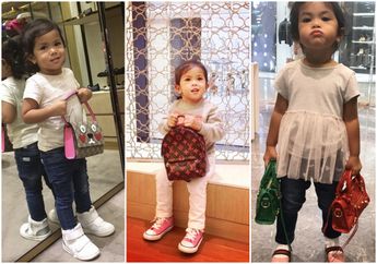 Gaya Aleena Hutapea Putri Cilik Cantik Olla Ramlan dengan Koleksi Tas Branded yang Mewah