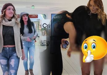 Model Ini Telanjang Memasuki Mall dan Tubuhnya Dilukis Cat Sebagai Pakaian, Beginilah Reaksi Orang-orang yang Melihatnya