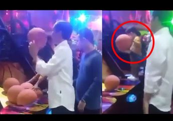 VIDEO : Gemes! Gayanya Jan Ethes Temani Jokowi Main Game Basket di Sela-sela Pernikahan Kahiyang Ayu