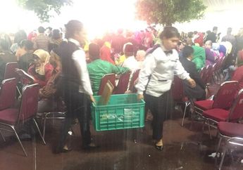 Duh, Tenda Acara Bobby Kahiyang di Medan Bocor Diguyur Hujan