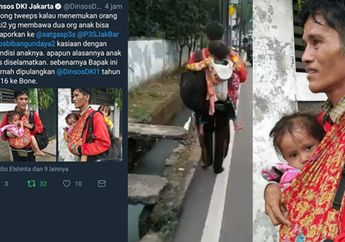 Info Terbaru Ayah Malang Tanpa Alas Kaki yang Gendong 2 Bocah, Dinsos DKI Jakarta dan Sejumlah Netizen Malah Tulis Hal Mengejutkan