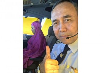 Kopilot Wanita Garuda Indonesia Ini Tuai Pujian Setelah Shalat di Kokpit Pesawat, Ini Pujiannya