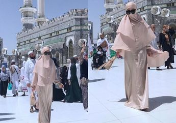 Komentar Kocak Netizen Saat Syahrini Foto Pakai Cadar dan Tetap Bawa Tas Hermes Mewahnya