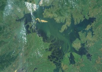 Jembatan Batu Tua di Dasar Danau Poyang
