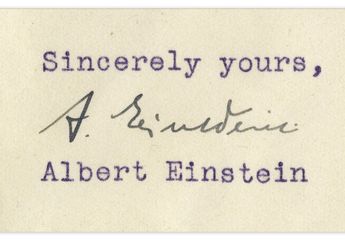 Tanda Tangan Einstein Terjual Mahal
