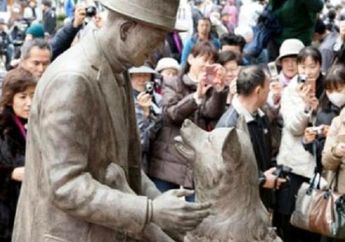 Kisah pertemuan Anjing Setia Hachiko dengan Sang Tuan