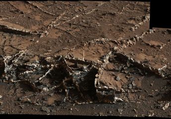 Curiosity Temukan Rekahan Batuan di Mars