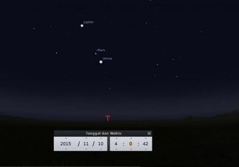 Jangan Lewatkan! Fenomena Konjungsi Tiga Planet Dini Hari Nanti