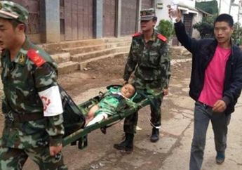 Gempa di China Tewaskan 379 Penduduk