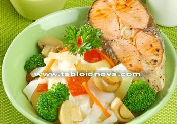 Kwetiau Salmon Panggang