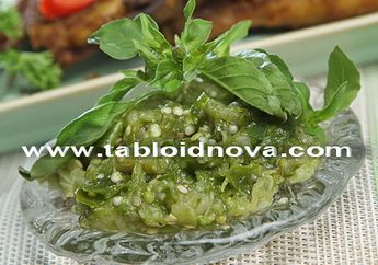 Terung Bakar Sambal Kemangi