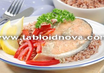 Steak Salmon Beras Merah