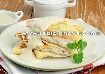 Sajian Manis Dadar Saus Krim Durian