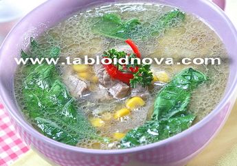 Sup Horenso Jagung Manis