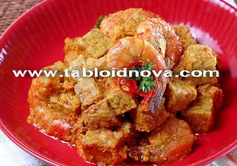 Tempe Udang Bumbu Pedas