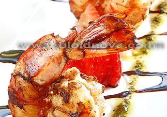 Prawn with Strawberry Sauce