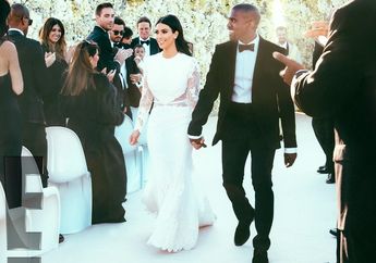 Ini Dia, Foto Pernikahan Kim dan Kanye