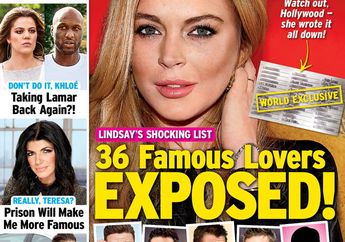 Beredar, Daftar 36 Pria yang Pernah Tidur dengan Lindsay Lohan!