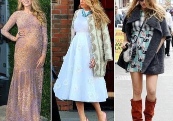 Mengulik Gaya Modis Blake Lively Saat Hamil