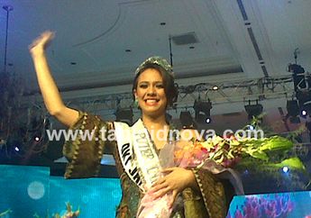 Nadine Alexandra Sabet Gelar Puteri Indonesia 2010