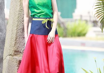 Koleksi Busana Semi Formal Minimalis Feminin Warna Pelangi