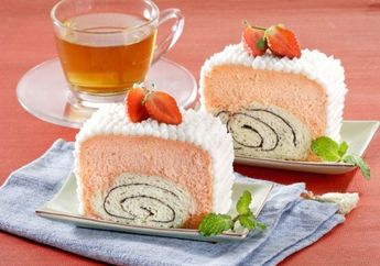 Roti Cake Stroberi Kukus