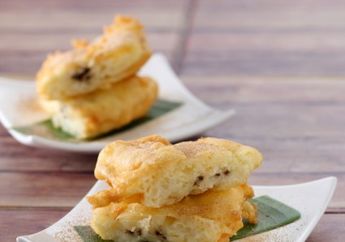 Pisang Goreng Kipas Gula Palem Cocoknya Bersanding dengan Teh