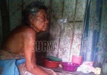 Miris, Nenek 70 Tahun Makan Nasi Aking dan Hidup di Gubuk Reyot