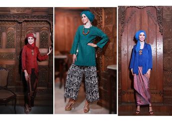 Inspirasi Busana Hijab Kebaya Etnik yang Santun