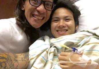 Tangannya Diinfus, Evelyn Bilang Kalau Aming Sering Membuatnya Sakit Perut
