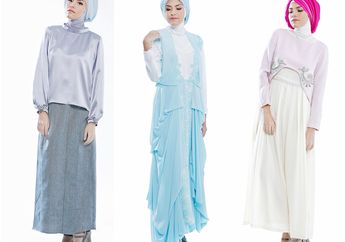 Manisnya Busana Muslim Pesta Nuansa Pastel Simpel nan Santun