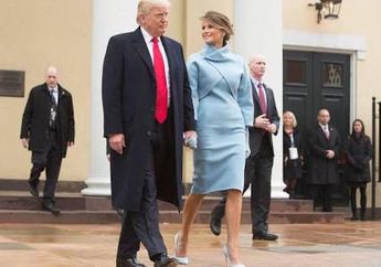 Pakai Gaun Biru 3.990 Dolar, Melania Trump Dianggap Menjiplak Gaya Perempuan Ini