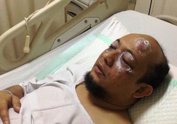 Novel Baswedan Disiram Air Keras Usai Salat Subuh