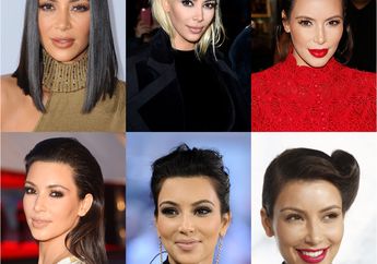 Intip 22 Gaya Rambut Kim Kardashian dari Waktu ke Waktu, Bisa Kita Coba!