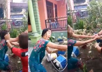 Wanita Ini Basah Kuyup Diserbu Kumpulan Perempuan, Kata Netizen: Hutang Ratusan Juta Modus Arisan